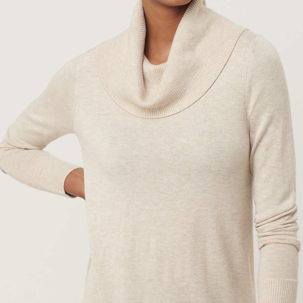 Cream cowlneck from loft!